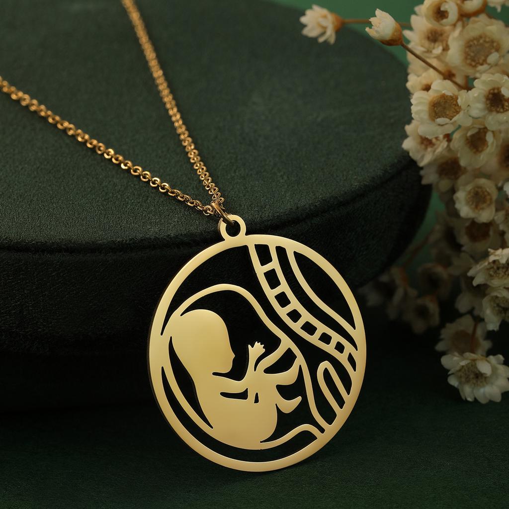 Kinitial Dainty Lotus Flower Books Necklace Women Stainless Steel Phoenix Comedy and Tragedy Mask Choker Necklace Gifts Jewelry