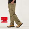 Men's Spring Elastic Waist Work Pants - Straight Leg, Loose Fit, Plus Size, Casual Long Pants for Middle-Aged and Elderly