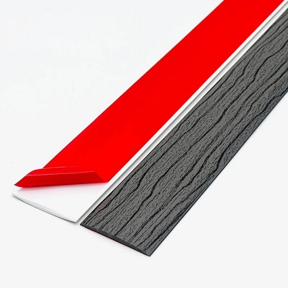 1PC 2mX4cm PVC Wood Floor Transition Strip Edge Closing Strip Self-adhesive Seam Stripwood Grain Flat Buckle Dge Pressing