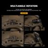 Helmet Light Adapter Adjustable 360 Degrees Rotation Nylon Helmet Rail Flashlight Mount for M-LOK Airsoft Helmet Accessories