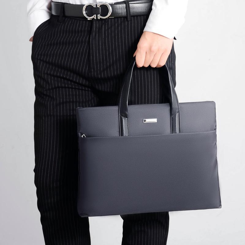 Briefcase Men's Business Light Handbag Large Capacity Handheld Computer Bag Casual Shoulder Bag Crossbody Bag