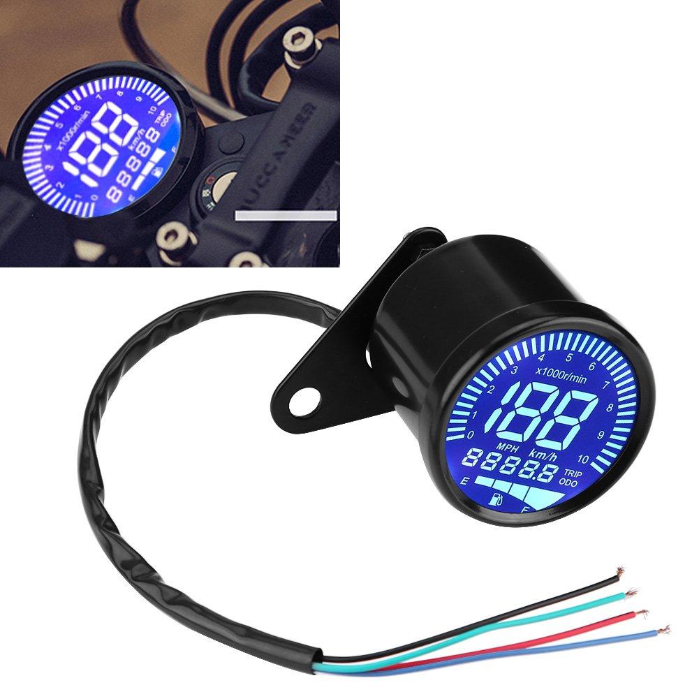 Speedometer, LED, Motorcycle, Speedometer, Odometer, Universal Digital Meter, Tachometer Speed Gauge, Bike Meter,