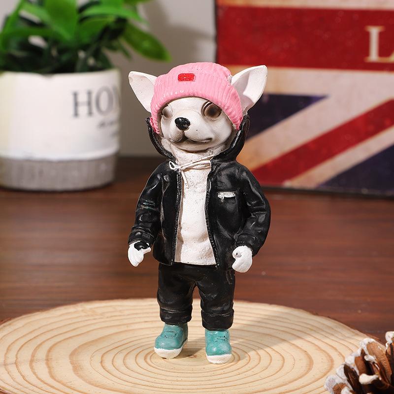 Kreative Welpen Harz Handwerk Hause Dekoration Nette Mode Tier Simulation Hund Innen Dekoration