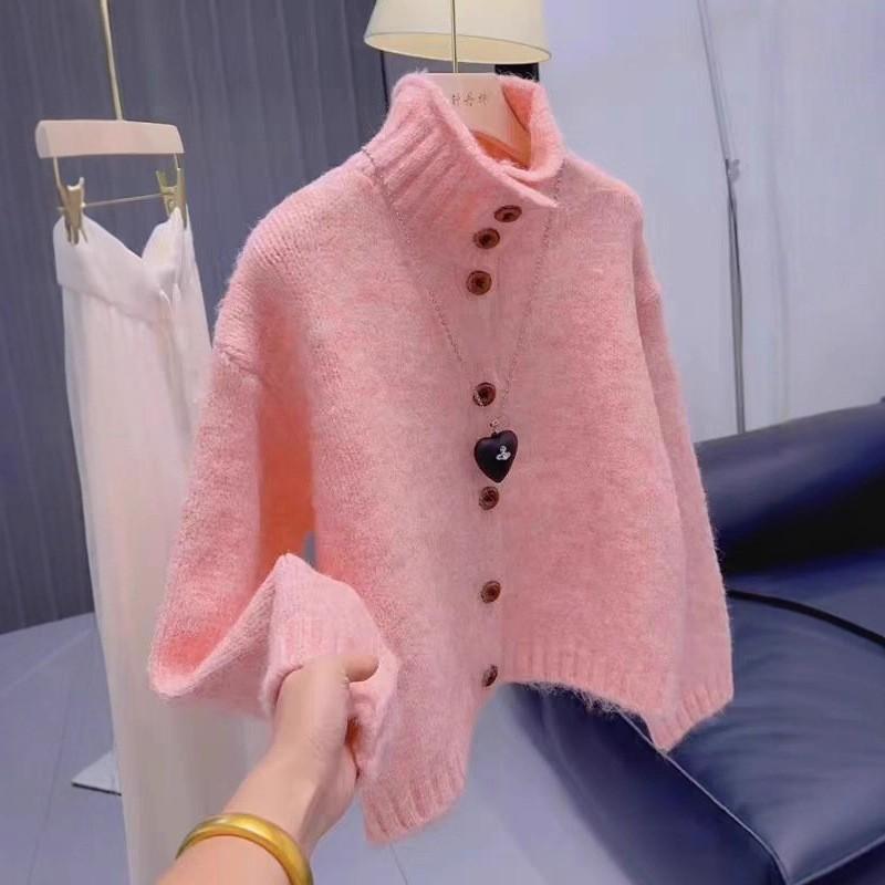 Winter Retro Loose Autumn/Winter Knitted Cardigan Sweater for Women