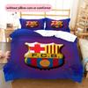 Logo Squadra Barcellona Fantasia Biancheria da Letto Decorazione Casa Regalo di Compleanno (1 * copripiumino + 2 * federa, senza nucleo)