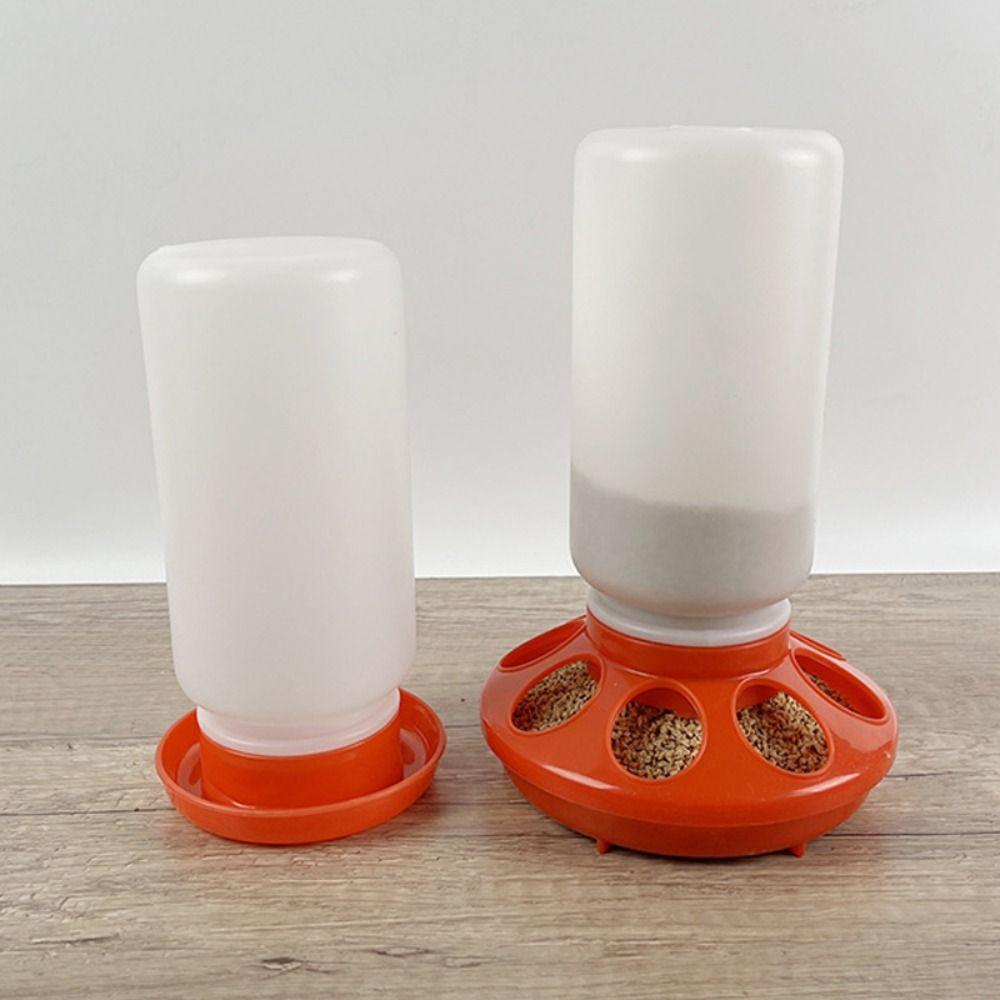 

Пластикова годівниця для птиці великої ємності, автоматична поїлка для птахів, контейнер для годування курки 18 Holes Feeder