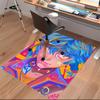 League of Legends Jinx Print Area Rug-Soft,Washable Non-Slip Indoor Mat Office Chairs,Living Room,Home Office Decorative Rug