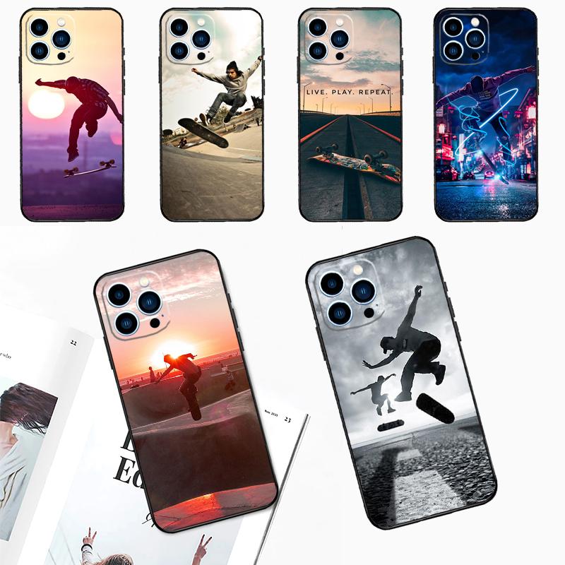 Cool Skate Phone Case For iPhone 17 Pro Max 17 Air 11 14 15 16 Pro Max Plus 12 13 Mini 16e Back Cover