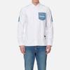 Evisu Solid Color Long Sleeve Shirt Men Shirts 2ESHTM3SL249XXCT