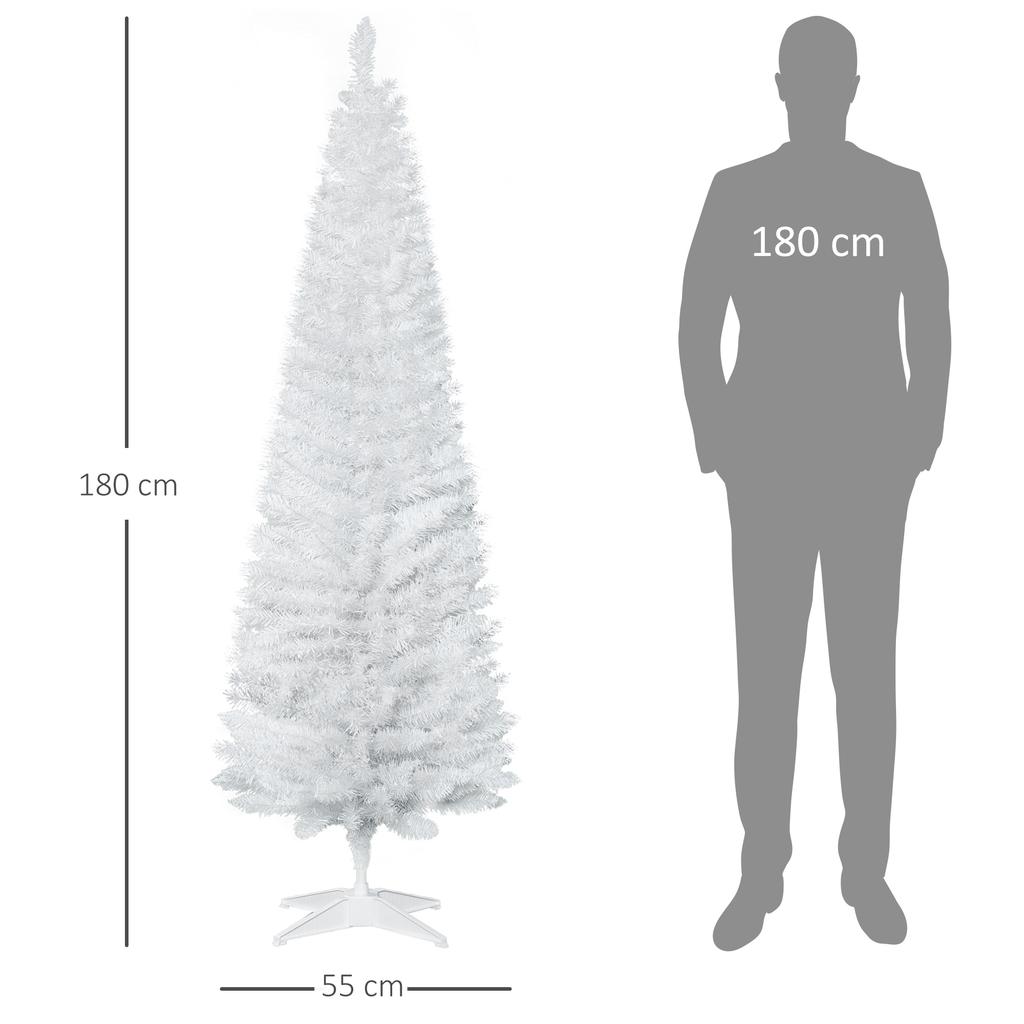 Artificial Christmas Tree 180 cm Artificial Fir Tree with 390 Tips, Christmas Tree, Christmas Decoration for Indoors