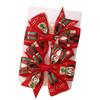 Christmas Snowflake Elk Red And Green Children'S Hair Accessories Set Holiday Headgear Vintage Dovetail Hairpin 4790