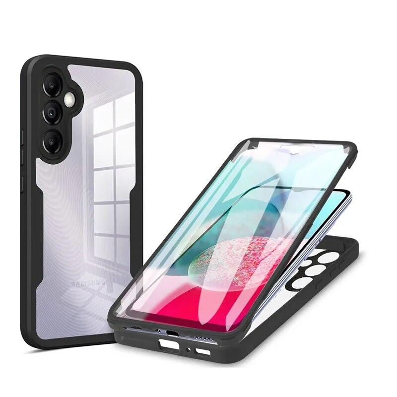 

360 Full Body Screen Protector Transparent Case For Samsung Galaxy A54 A34 A14 A13 A24 A23 A73 A53 A33 Shockproof Phone Cover
