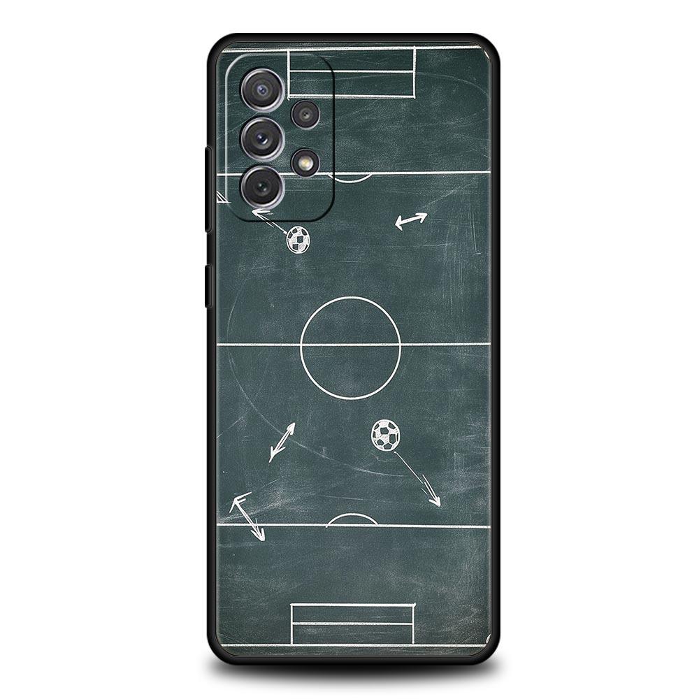 Football Basketball Tactical Board Phone Case for Samsung Galaxy A55 A35 A15 A14 A13 A25 A54 A51 A71 A72 A73 A32 A41 5G Soft TPU