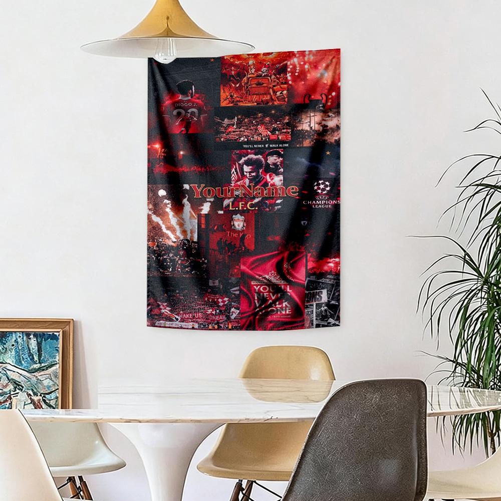 Liverpool Custom Your Name Wall Decor Tapestry Art For Pet Memorial Birthdaywedding Party Backdrop Family Gift