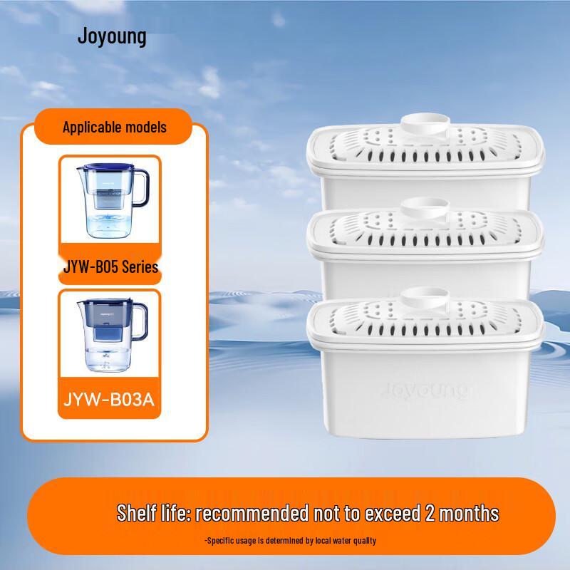 

Joyoung Water Filter Pitcher 3-Pack Replacement Cartridges for JYW-B05