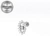 Gatte European Cross 316L Stainless Steel Eye Butterfly Knot Ear & Lip Stud