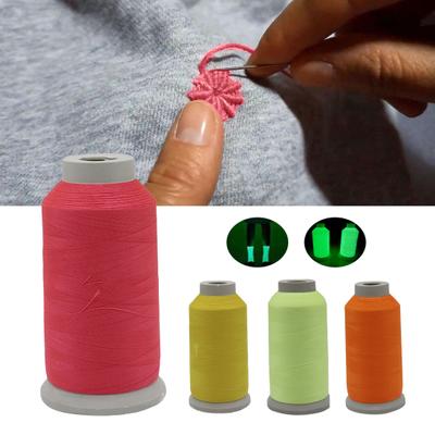 1 Rolle Stickgarn, leuchtet im Dunkeln, recycelbar, DIY-Polyester, leuchtendes Kreuzstich-Strickgarn, Nähzubehör für Zuhause