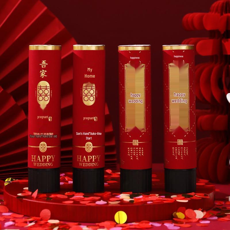 Sada svatebního konfetového děla: Vyskakovací hra a fotografické rekvizity