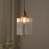 European Simple Retro LED Glass Chandelier Living Room Dining Room Corridor Balcony Bedroom Decorative Lighting
