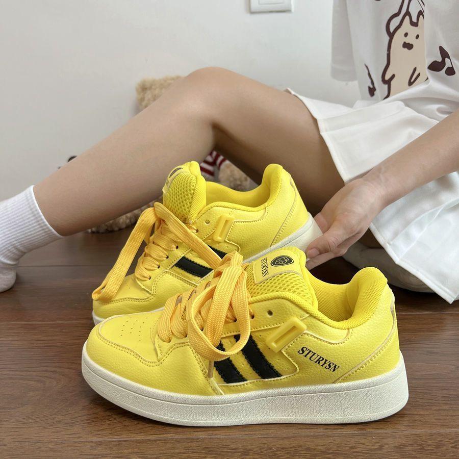 Student Bread Shoes Dopamine Autumn New Couple Ins Tide 2025 Casual Versatile Breathable Student Board Shoes Tide