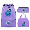 Demon Hunters Printed Children's Backpack Three-piece Campus Fashion Primary and Secondary School Students Large Capacity School Bag