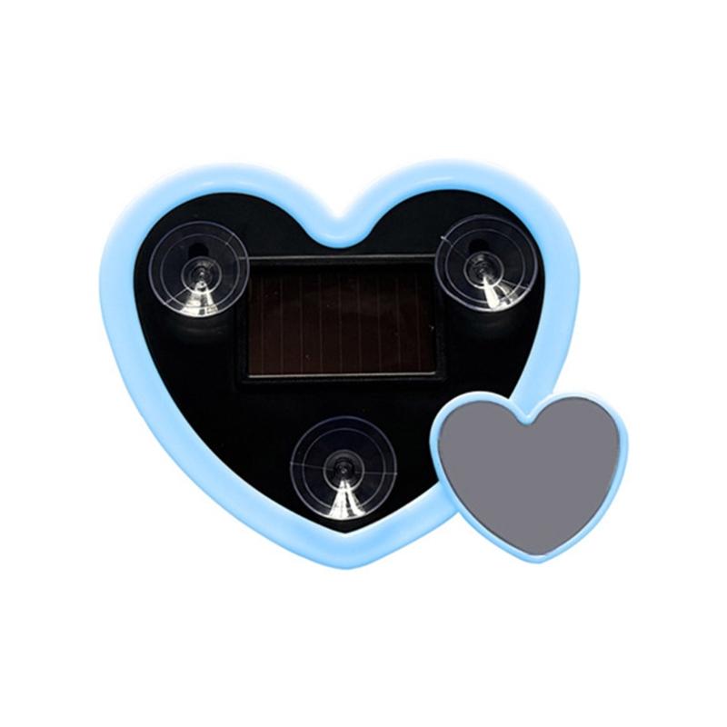 Heart Shaped Solar Powered Glow Lights For Car Dashboard Decoration Featuring Cordless Design And Multiple Modes