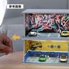 Scale Garage Model Parking Lot Showroom Pit Diorama Miniature Car 1/64 (Gray) [Used]