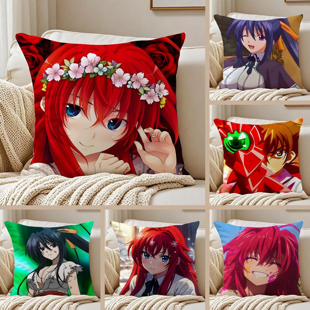 Fantasy Japanese Anime HHigh School DxD anime Cushion Cover Pillowcase Antidustmite living Room Sofa Decor Cushion Room