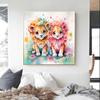 5d DIY Diamond Painting Cross Stitch Cute Animal Watercolor Lion Diamond Embroidery Mosaic Full Round Drill Home Decor Arts