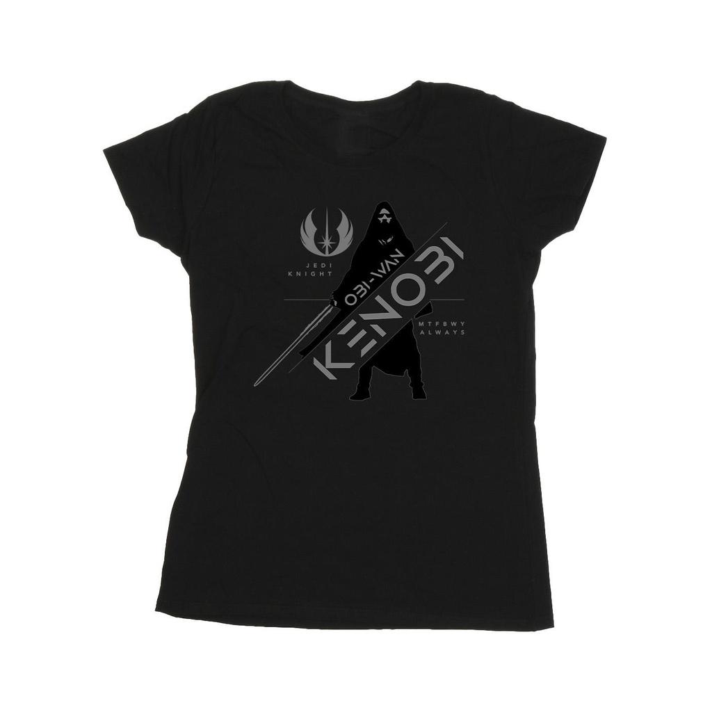 STAR WARS Damen/Damen Obi-Wan Kenobi Jedi Knight Baumwoll-T-Shirt