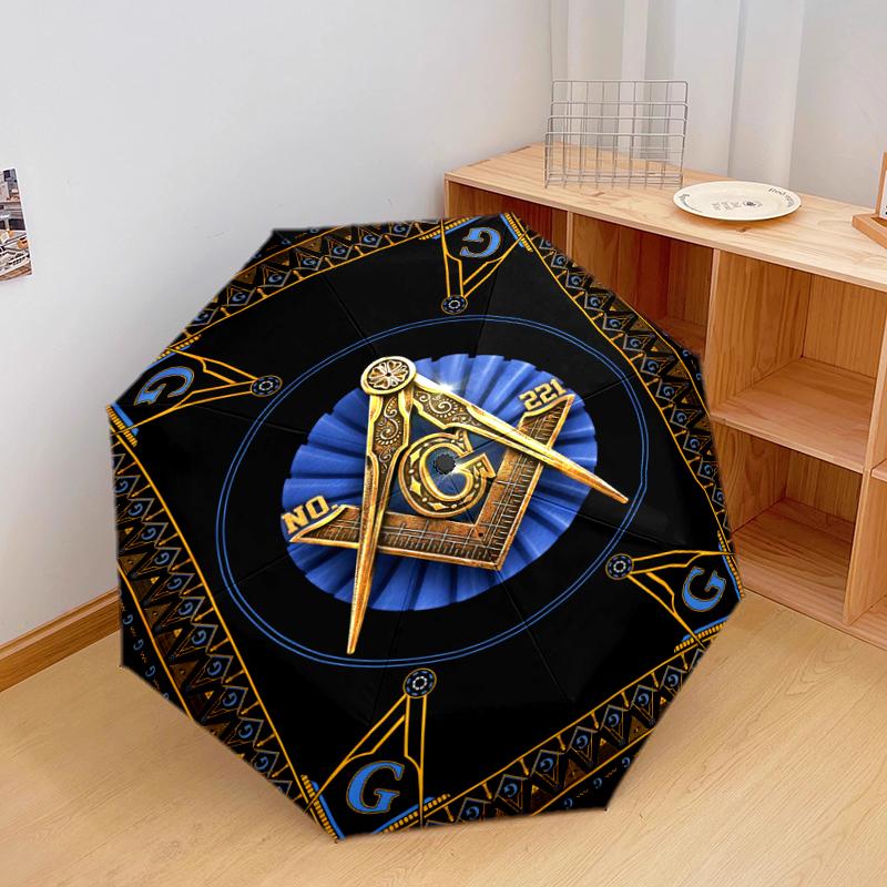 1PC Freemasonry Umbrella Portable Folding Umbrella Iron Frame Hole Bone Structure Outdoor Home Umbrella A7