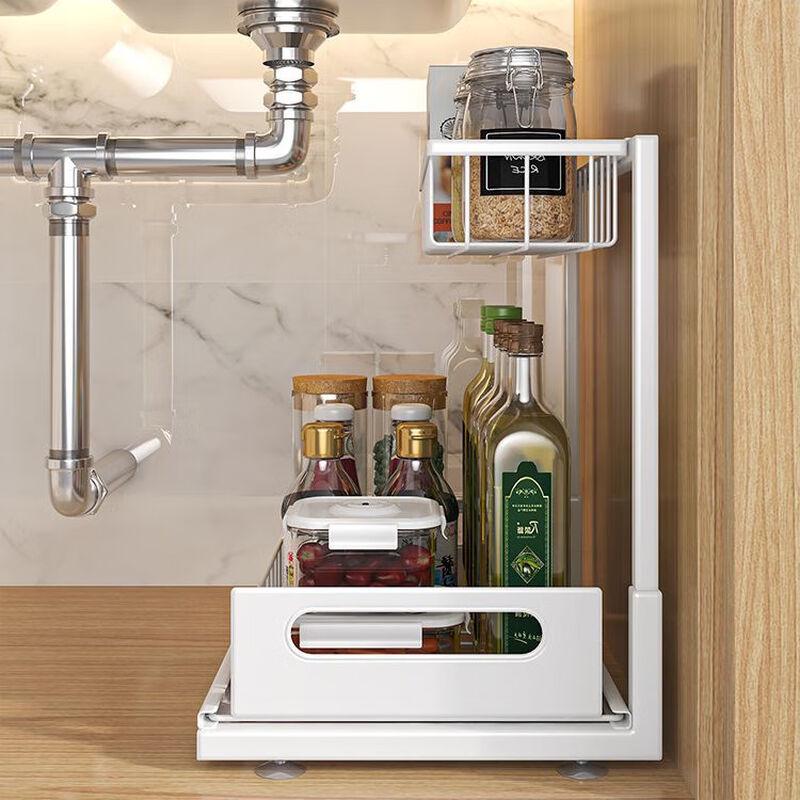 Kitchen Pull-Out Under-Sink Storage Rack