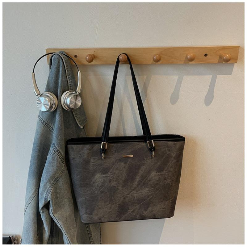 Autumn New College Students Class Commute Tote Bag Fashion Casual Shoulder Bag Large Capacity Portable Underarm Bag Women