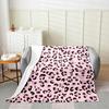 Purple Cow Print Blanket Soft Fleece Throw Modern Home Decor Cozy Living Room Sofa Bedding Gift for Women Girls
