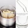 1Pc Stainless Steel Fry Basket with Handle, Round Wire Fry Basket, Steel French Fry Chip Basket (7.1 Inch)
