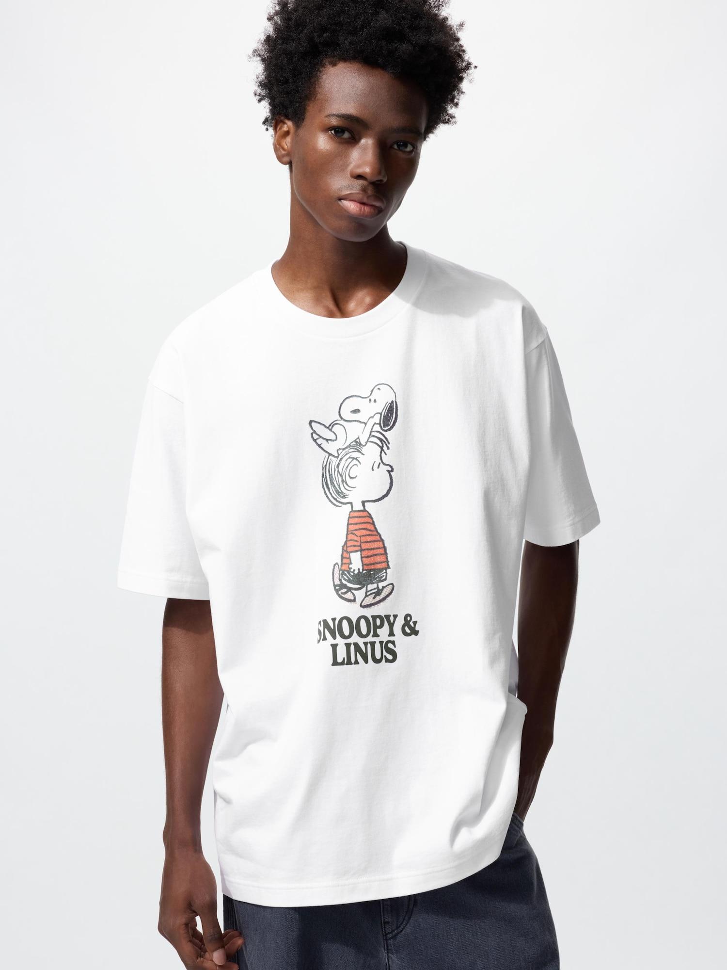 

Uniqlo Япония PeanUts УТ Свободный крой 00 WHITE/4XL