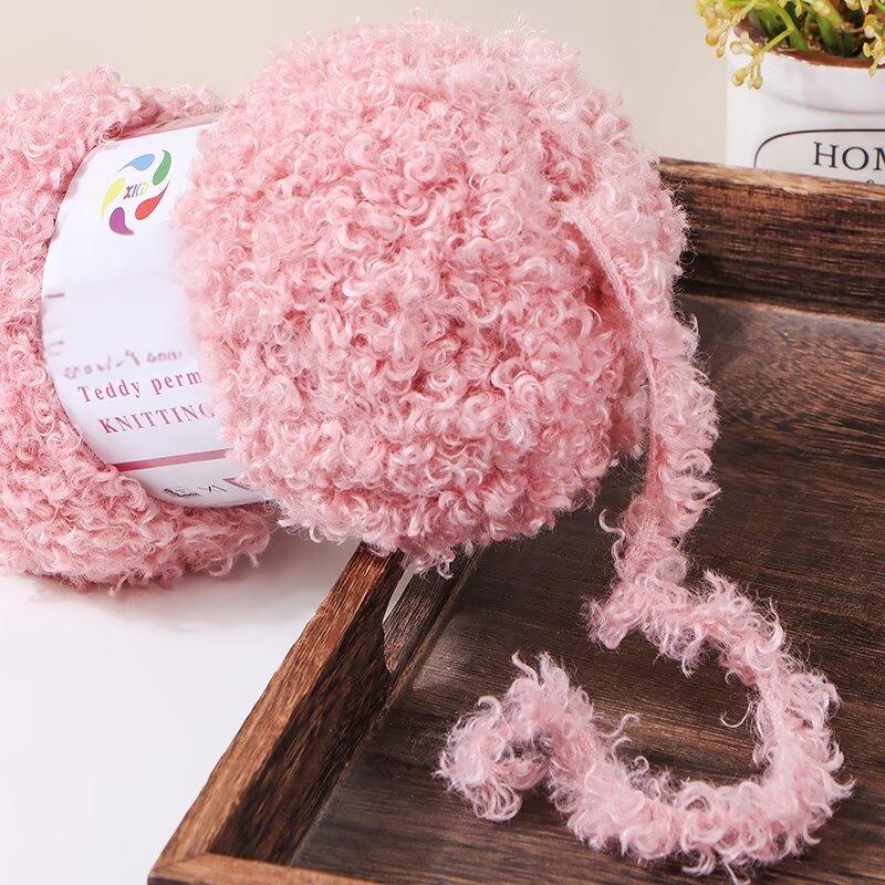 Imitation Teddy Velvet Yarn Imitation Fur Yarn Hand Knitted Material for Making Autumn and Winter Fashion Scarf Sweater Backpack Cushion Blanket Shoe