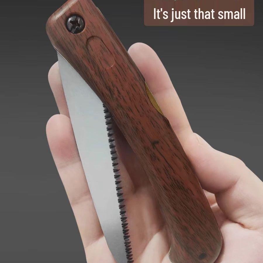 Mini Folding Hand Saw with Fine Teeth for Woodworking, Bonsai, and Outdoor Use