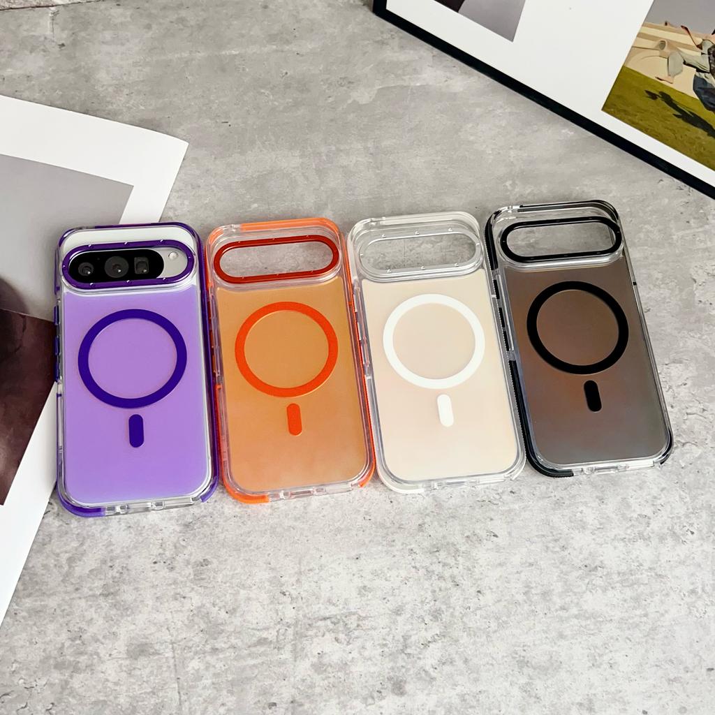 Robuste stoßfeste und rutschfeste Hülle für Google Pixel 9 10 Pro XL Magnetabdeckung, Nano-Beschichtung Anti-Oxidation & Farbverlauf