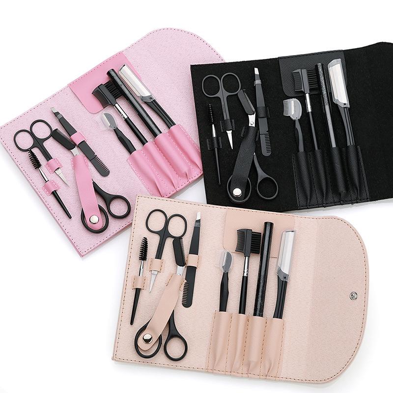 Complete Brow Grooming Set: Razor, Scissors, Tweezers, Pencil, Trimmer for Men & Women