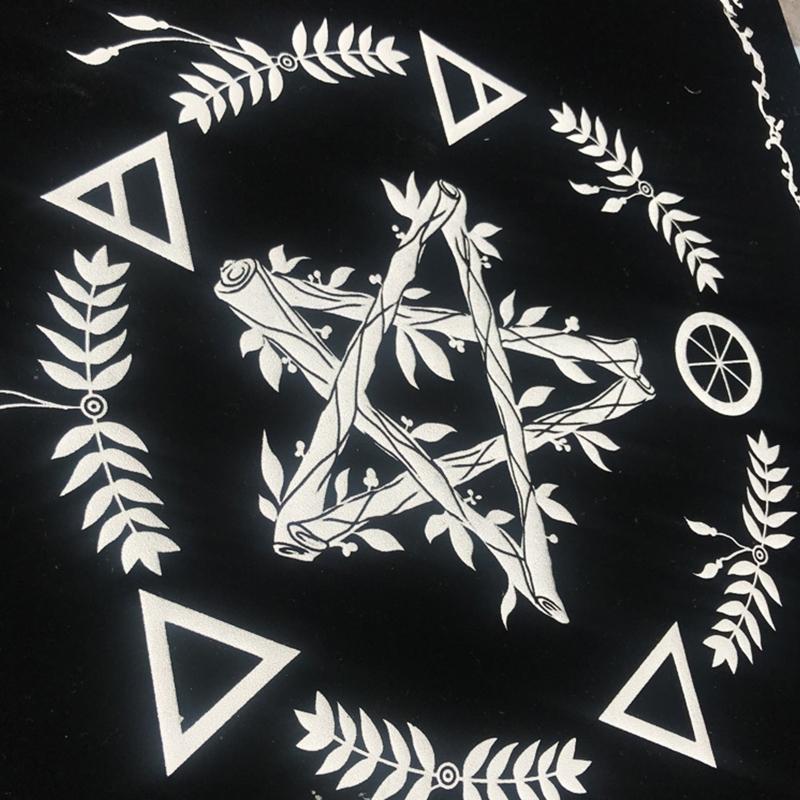 Tarot Card Special Tablecloth Board Game Fortune Astrology Velvet Card Pad Pentagram Divination Altar Cloth