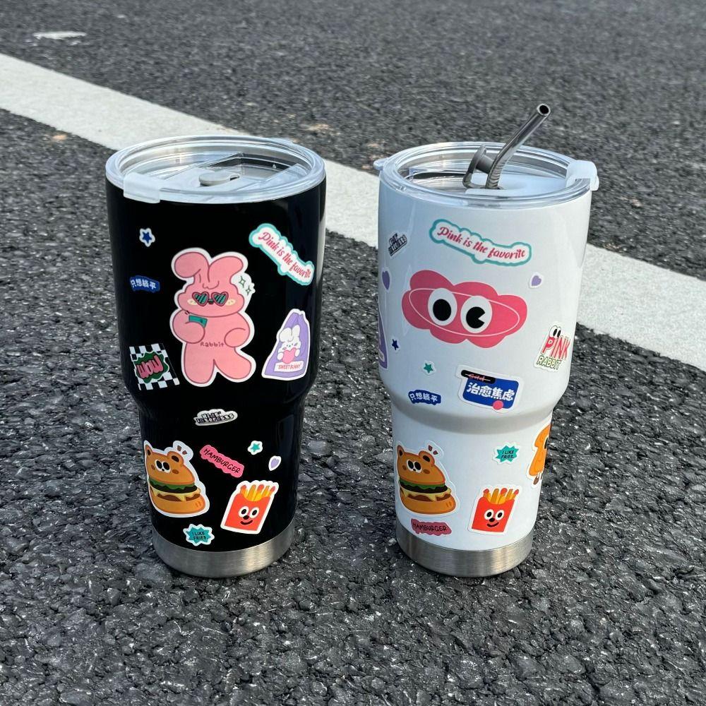 

Practical Stainless Steel Water Mug Cute Water cup New Sippy Cup Birthday Gift Cup чорний