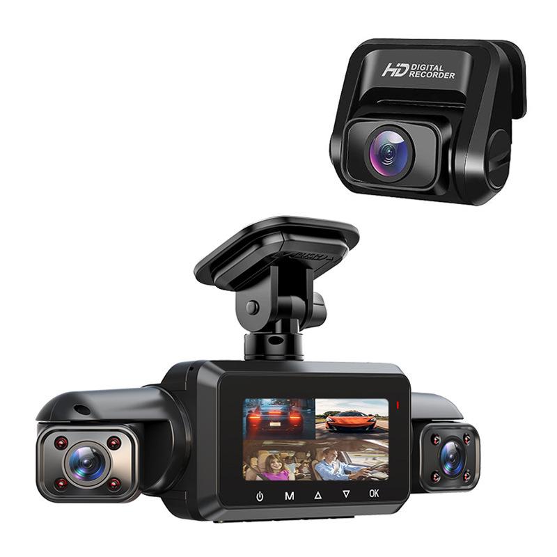 

Автомобильный 24-часовой видеорегистратор 3-дюймовый Wi-Fi автомобильный 1080P высокой четкости ночного видения без установки 360-градусный четырехсторонний видеорегистратор