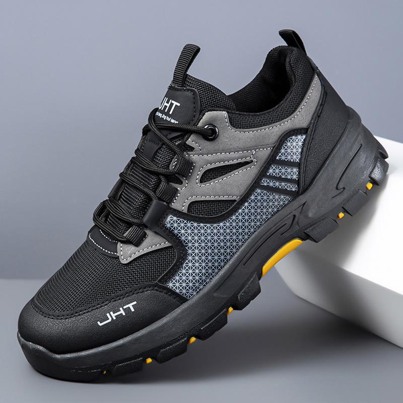 

Men s shoes Outdoor hiking shoes Hiking sports shoes Non-slip and wear-resistant soft-soled light luxury men s casual shoes 38 чорний