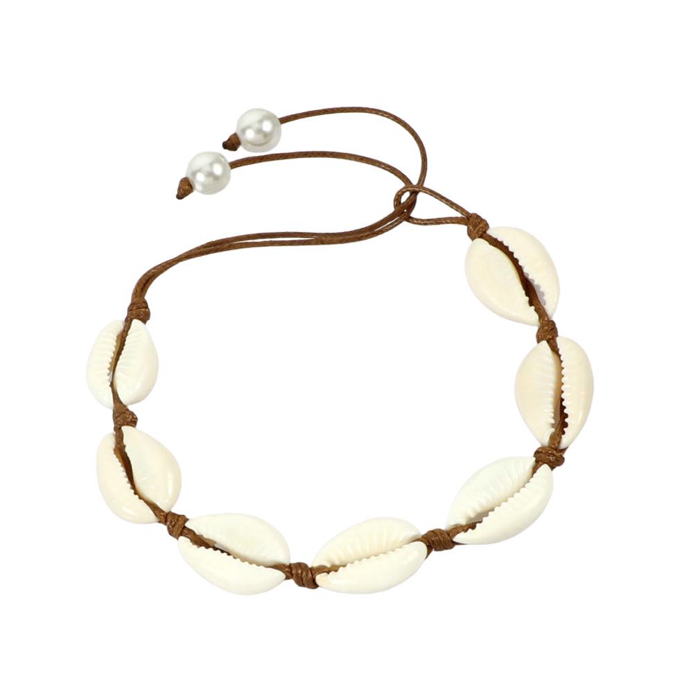 Ocean Style Adjustable Shell Bracelet – Fashionable Wristband with Multiple Styles for Women