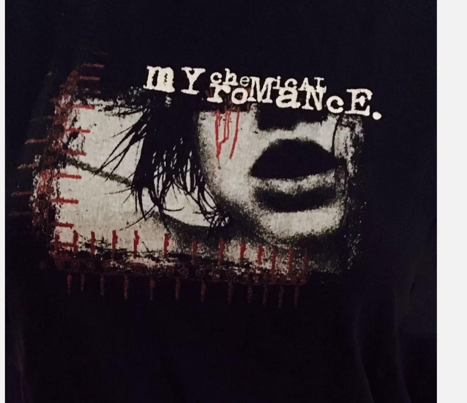 Vtg My Chemical Romance Black shirt Gift Valentine XL