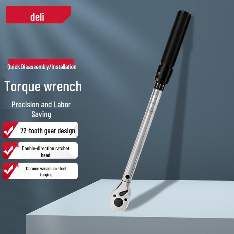Deli Heavy-Duty Preset Torque Wrench