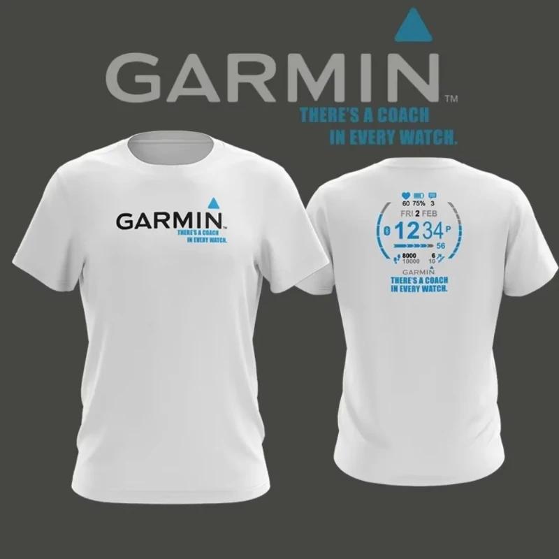 

2026 New Tee Fashion Garmin Cotton T Shirt Baju Garmin Microfiber Sesuai Untuk Aktiviti Bersukan Unesix Oversize T-shirt XXXL чорний