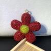Keychain Pendant Small Flowers Shiny Rhinestone Sunflower Charm Key Chain Decorative Backpack Bag Accessories