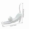 Exquisite Resin Cat Sculpture 3D Printed Cat Sculpture Ornament Ring Storage Rack  Bedroom Decor